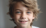 Portrait of a beautiful bright child. Generative AI