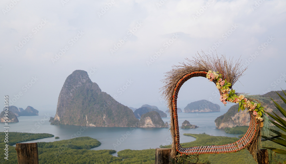 Fototapeta premium view from the hill