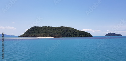 Strand, insel, meer, horizont, thailand