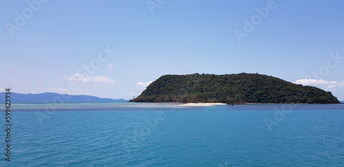 Strand, insel, meer, horizont, thailand