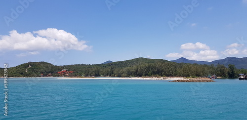 Strand, insel, meer, horizont, thailand