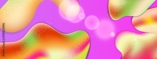 Vector abstract colorful colourful gradient background with fluid shapes