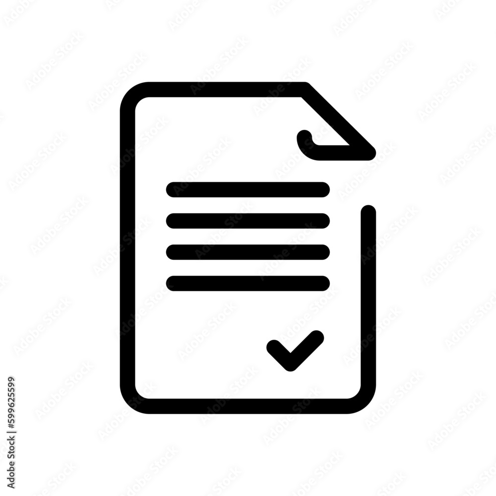 Contract business icon with black outline style. deal, line, finance, outline, writing, pen, office. Vector Illustration Contract business icon with black outline style. deal, line, finance, outline, writing, pen, office. Vector Illustration