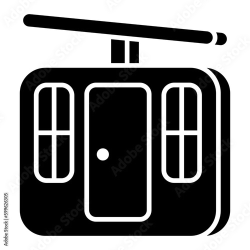 Premium download icon of cable car