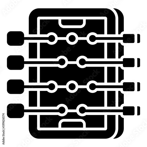 A solid design, icon of foosball
