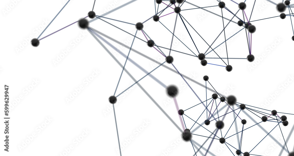 Abstract digital connection dots and lines. Technology background. Network connection structure. Plexus effect. 3d Abstract digital connection dots and lines. Technology background. Network connection structure. Plexus effect. 3d