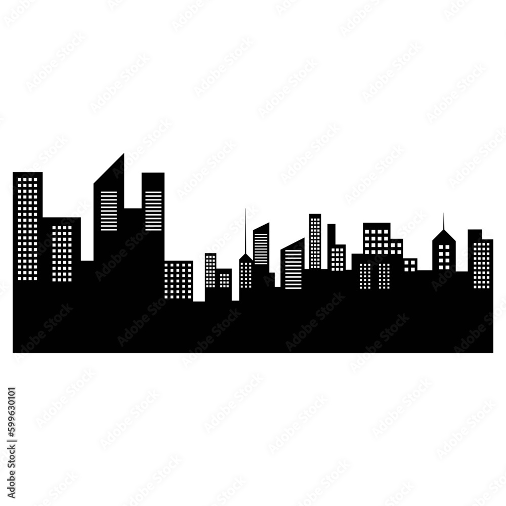 City Black Silhouette City Black Silhouette