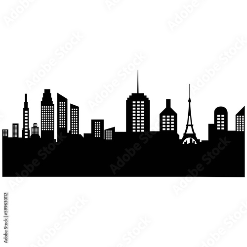 City Black Silhouette