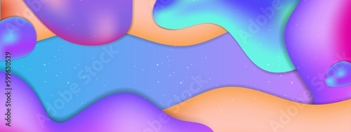 Vector modern colorful colourful abstract background with fluid shapes