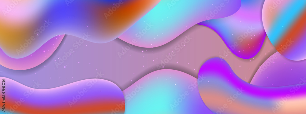 Vector colorful colourful gradient realistic liquid background