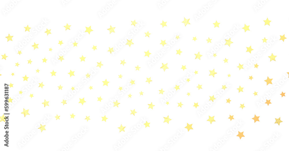 XMAS stars background, sparkle lights confetti falling. magic shining Flying christmas stars on night  - PNG transparent