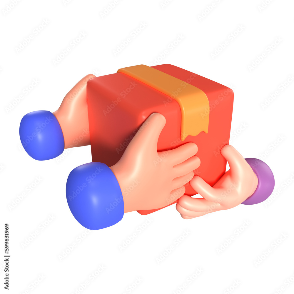 Package Received 3D Illustration Icon Package Received 3D Illustration Icon