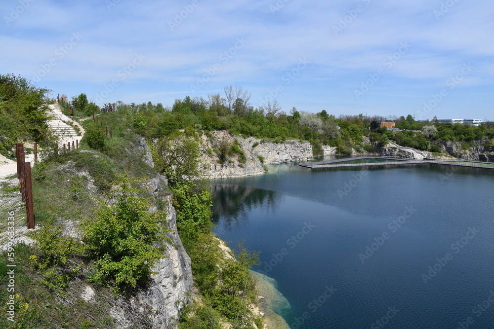Kraków, Zakrzówek, Skałki Twardowskiego, woda, wyrobisko, dawny kamieniołom, Kraków, Zakrzówek, Skałki Twardowskiego, woda, wyrobisko, dawny kamieniołom,