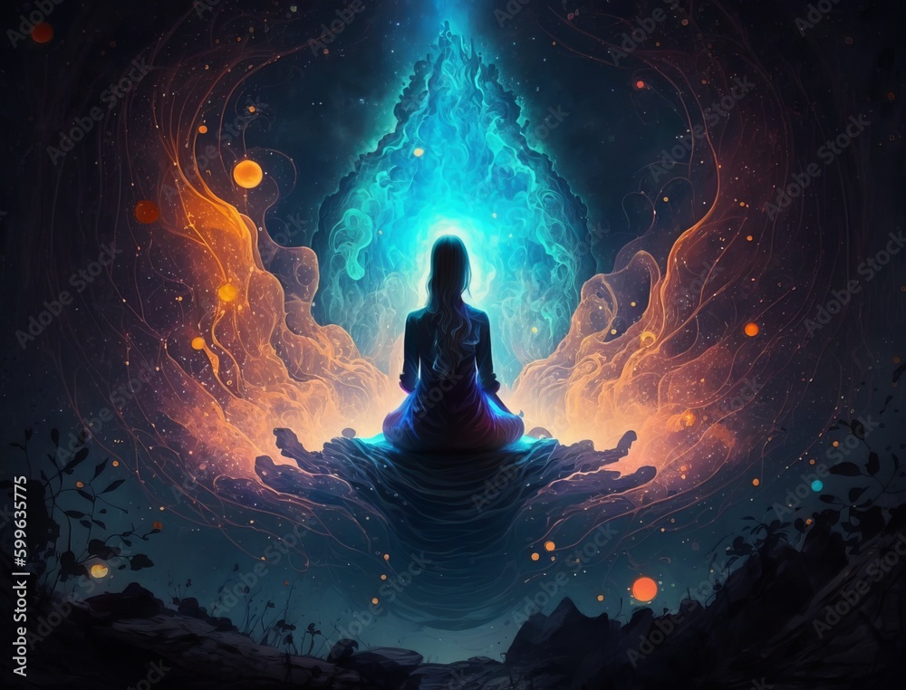 a person sitting in the middle of a body of water a person sitting in the middle of a body of water