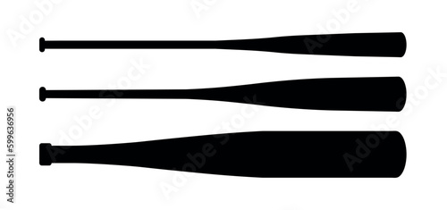Baseball bat vector icon, Simple illustration of baseball bat vector