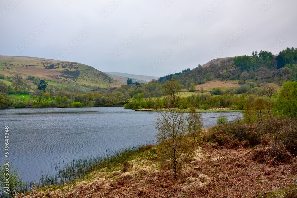 The Caban Coch Reservoir, Elan Valley, Powys, Wales.