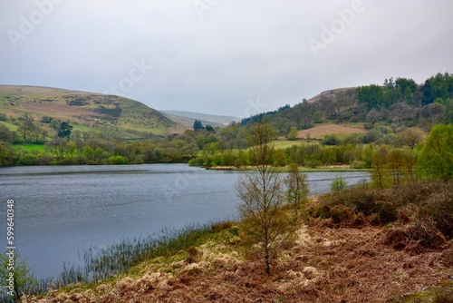 The Caban Coch Reservoir, Elan Valley, Powys, Wales.