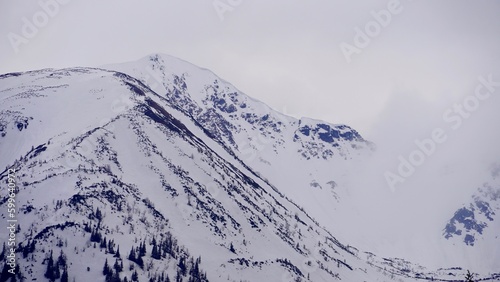 Tatras national park, zakopane landscape, mountain in the snow 