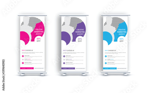 Business Roll Up Banner, corporate Roll up  Banner for Presentation, Vertical roll up, x-stand, exhibition display, Retractable banner stand Business X Banner Design Layout