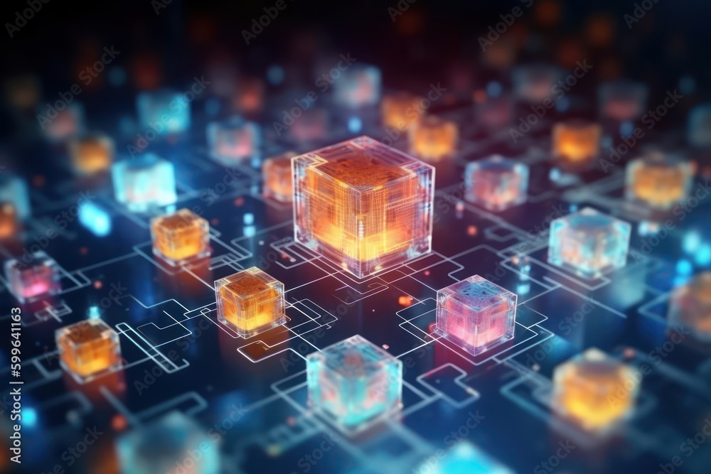 Computer Chip Design With Copy Space Generative AI Computer Chip Design With Copy Space Generative AI