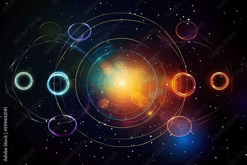 Quantum Computing Backdrop With Copy Space Generative AI Quantum Computing Backdrop With Copy Space Generative AI