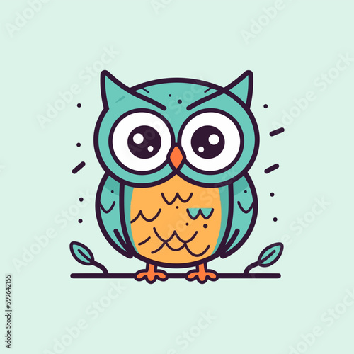 Cute owl illustration is charming and delightful, perfect for designs that are whimsical and endearing.