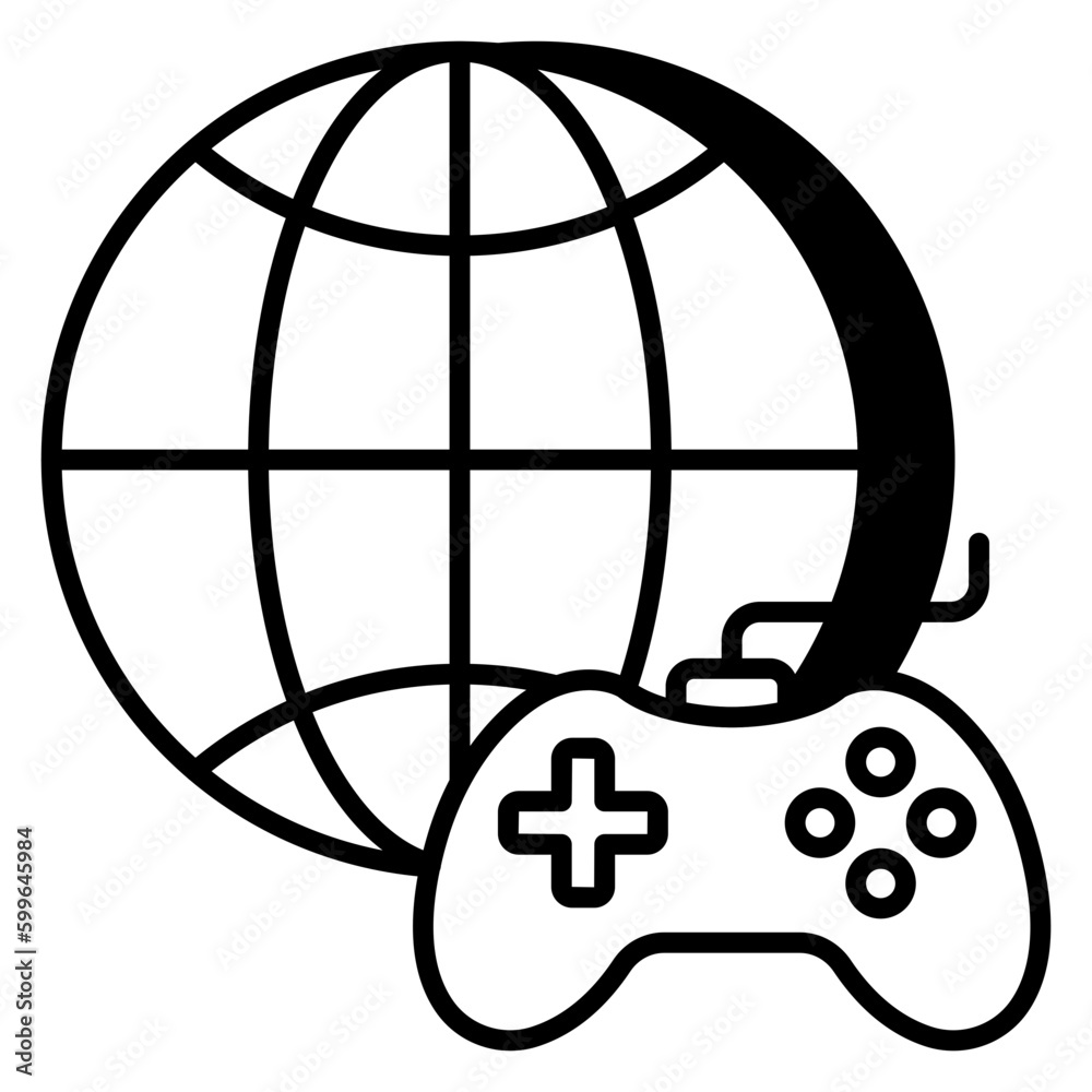 Modern design icon of gamepad Modern design icon of gamepad
