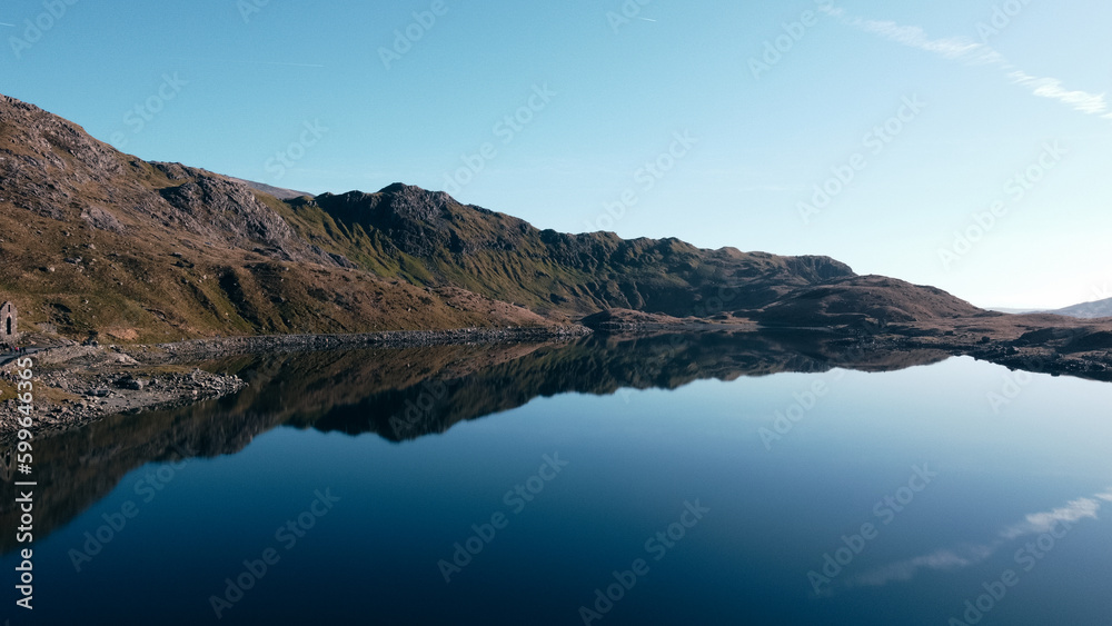 Snowdon in National Park Snowdonia in Wales