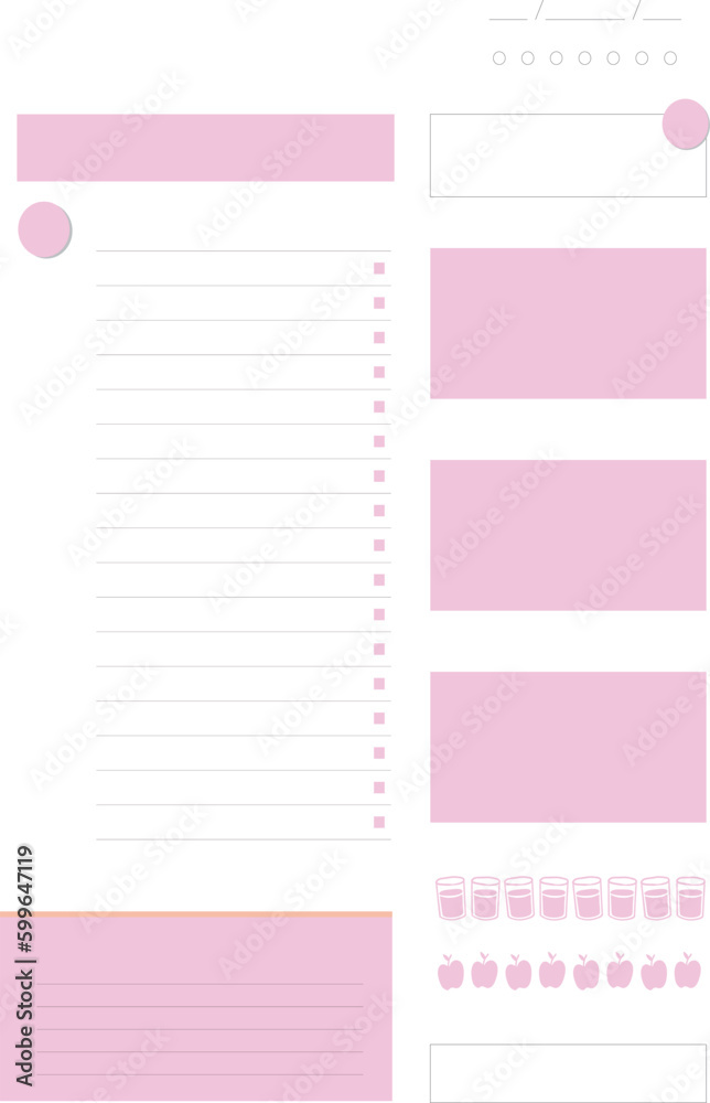 Planner for notes and information.