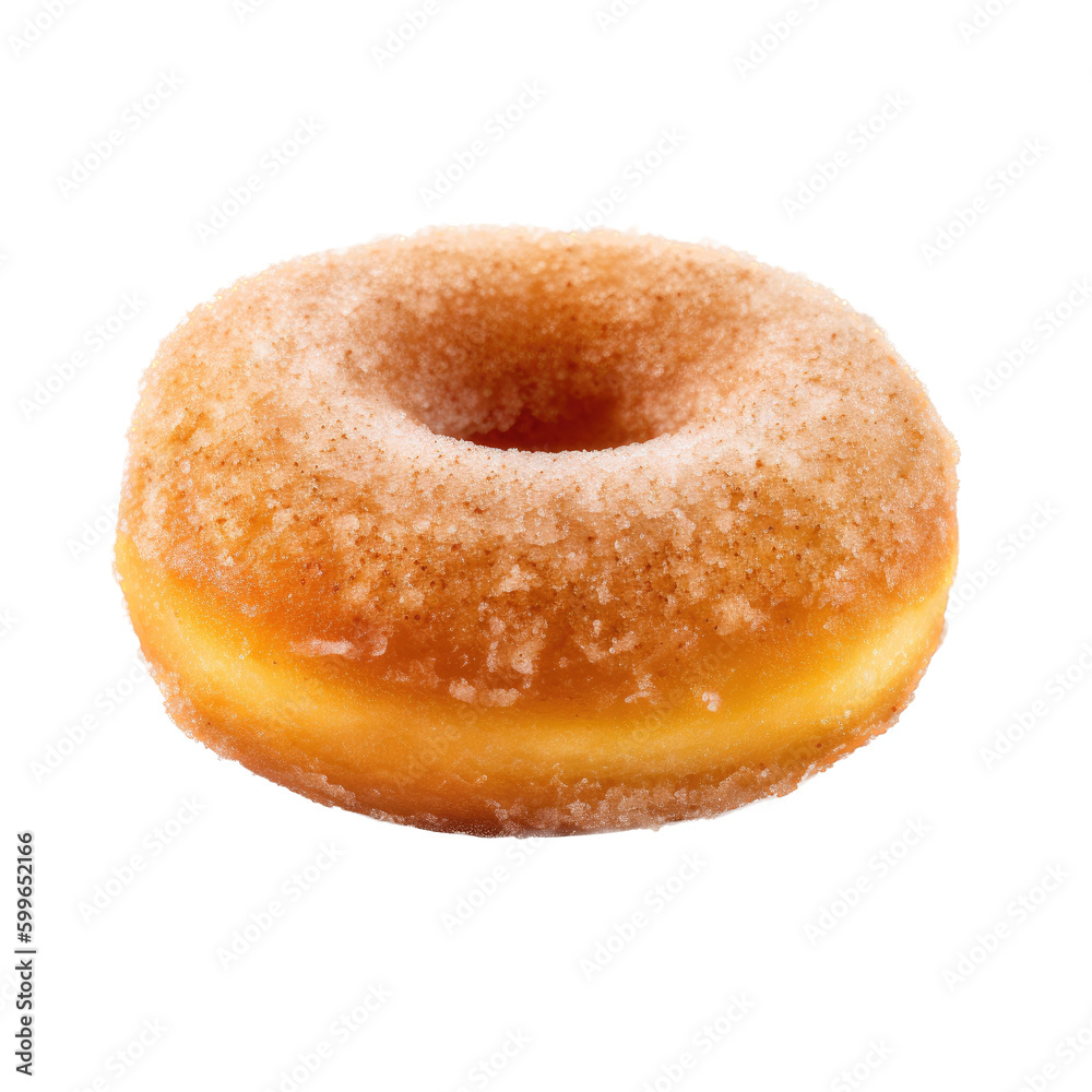 isolated donuts, sugar-covered, Food-themed, photorealistic illustrations on a transparent background cutout in PNG. Generative AI isolated donuts, sugar-covered, Food-themed, photorealistic illustrations on a transparent background cutout in PNG. Generative AI