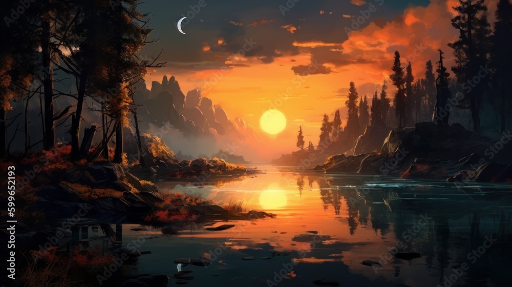 Futuristic Landscape - Generative AI Landscape Futuristic Landscape - Generative AI Landscape