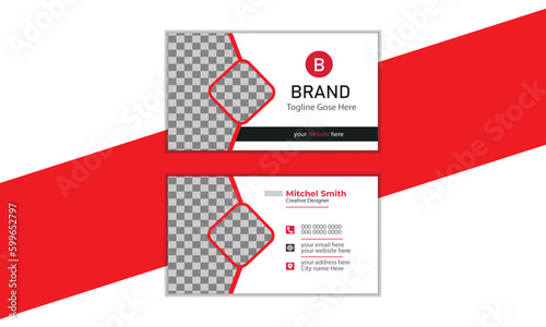 Creative and Clean Modern Business Card Template.