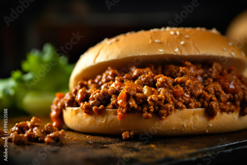 Fotografie sloppy joe sandwich