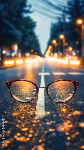 A clear vision for success, glasses generative ai © nishihata