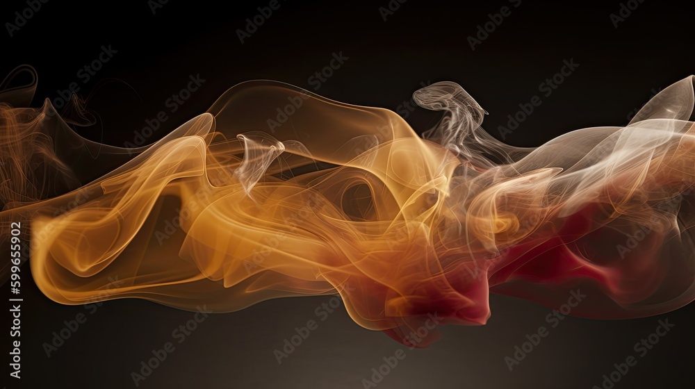 Abstract smoke of solid black background. For presentation. Generative AI, Abstract smoke of solid black background. For presentation. Generative AI,