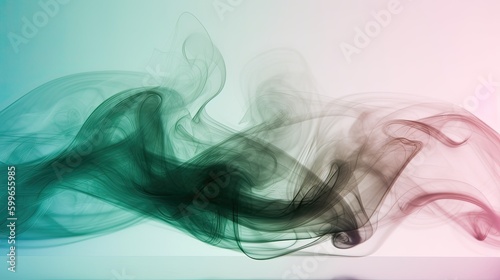 Abstract smoke of colorful background. For presentation. Generative AI, 