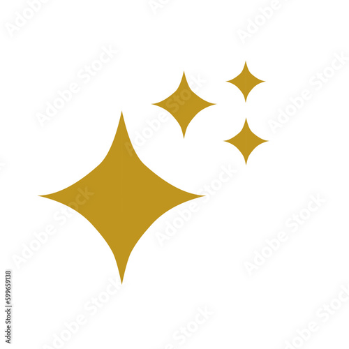 Star line art icon. Four pointed star vector for logo  social media stories.