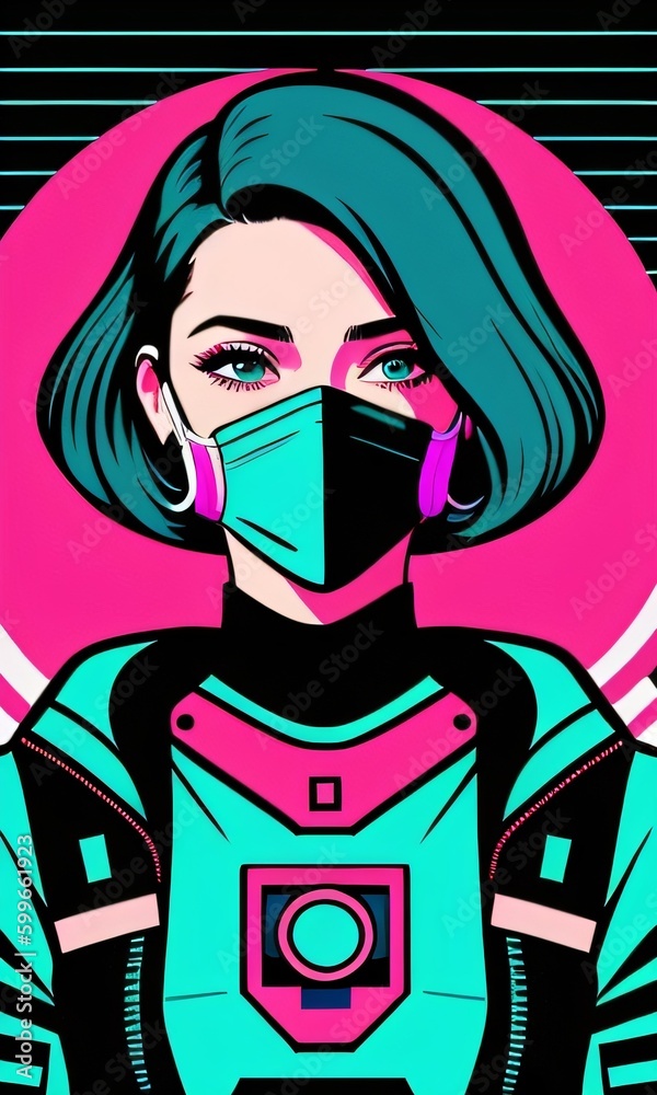 girl in a medical mask ai generated girl in a medical mask ai generated