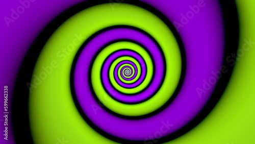 4K colourful animated and seamlessly loopable psychedelic optical illusion.