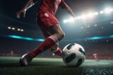 goal game soccer competition kick ball foot football sport stadium. Generative AI.