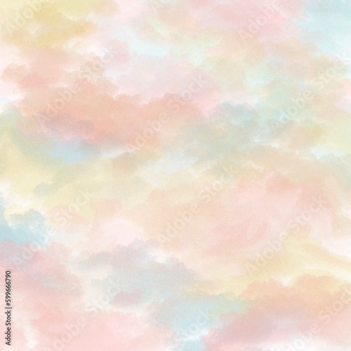 Sunset sky pastel gradient. Abstract cloud background