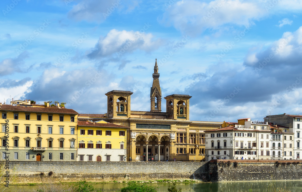 Obraz premium Florence, Italy - March 26, 2023: Central National Library of Florence, Italy.