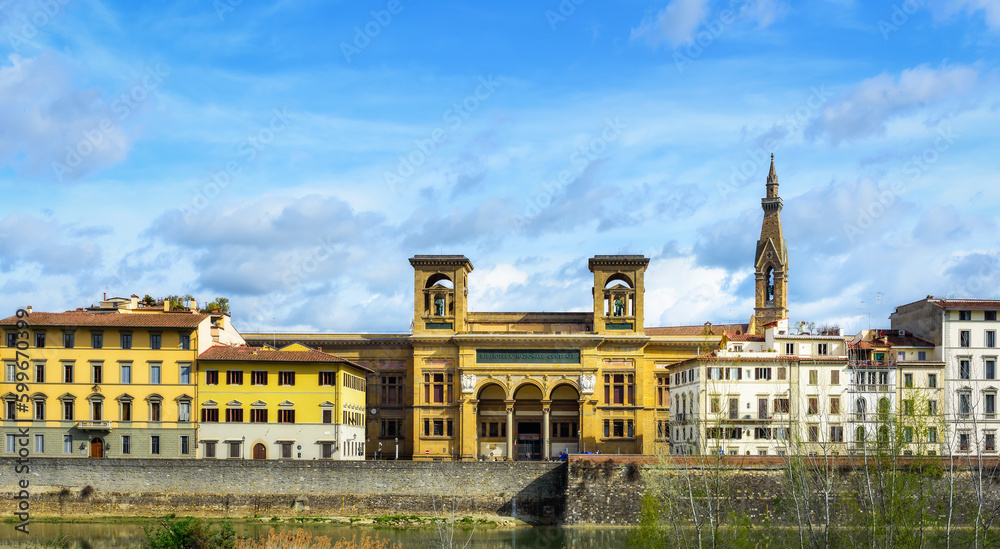 Florence, Italy - March 26, 2023: Central National Library of Florence, Italy.