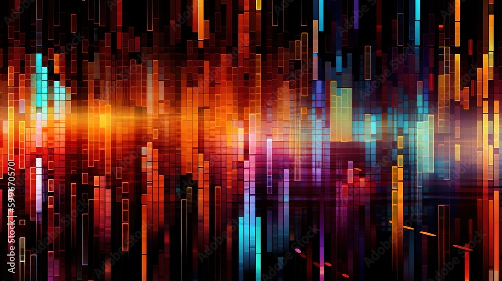 Tech abstract data lines background pattern