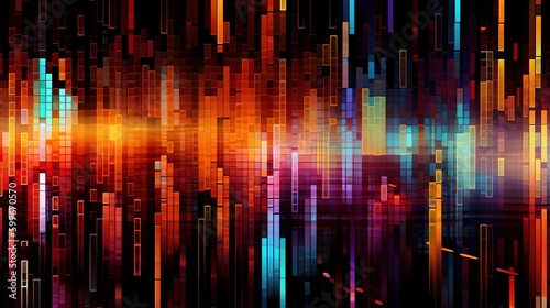 Tech abstract data lines background pattern