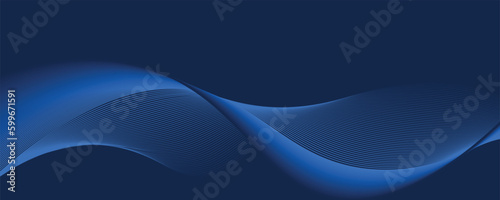 line luxury blue wave background