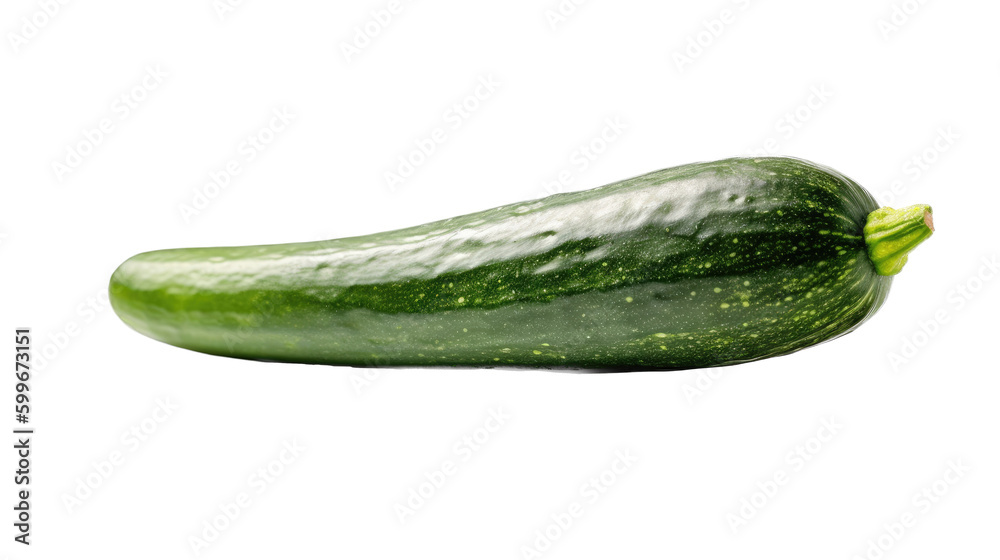 an isolated single cucumber, garden-themed, photorealistic illustration on a transparent background cutout in PNG. Generative AI an isolated single cucumber, garden-themed, photorealistic illustration on a transparent background cutout in PNG. Generative AI