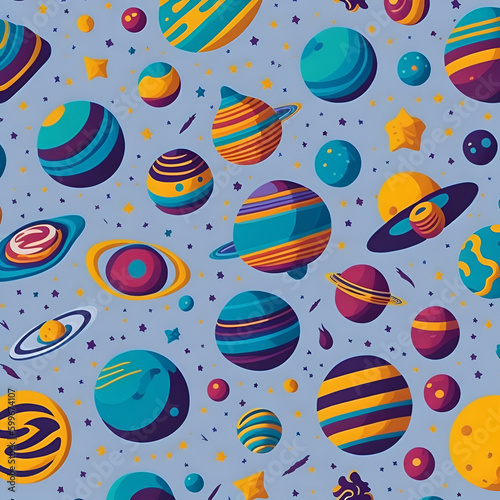Seamless patterns of planets and stars, cosmic design
