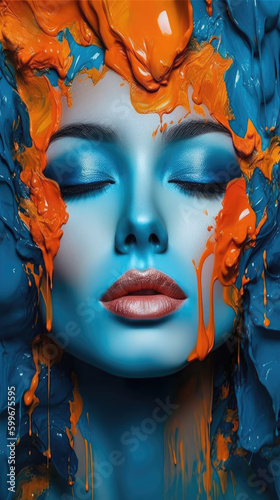 Pretty Woman Portrait, Generative AI