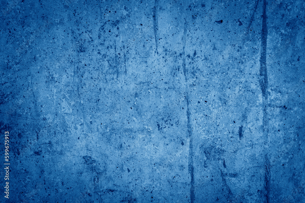 Grunge blue texture background, classic blue color
